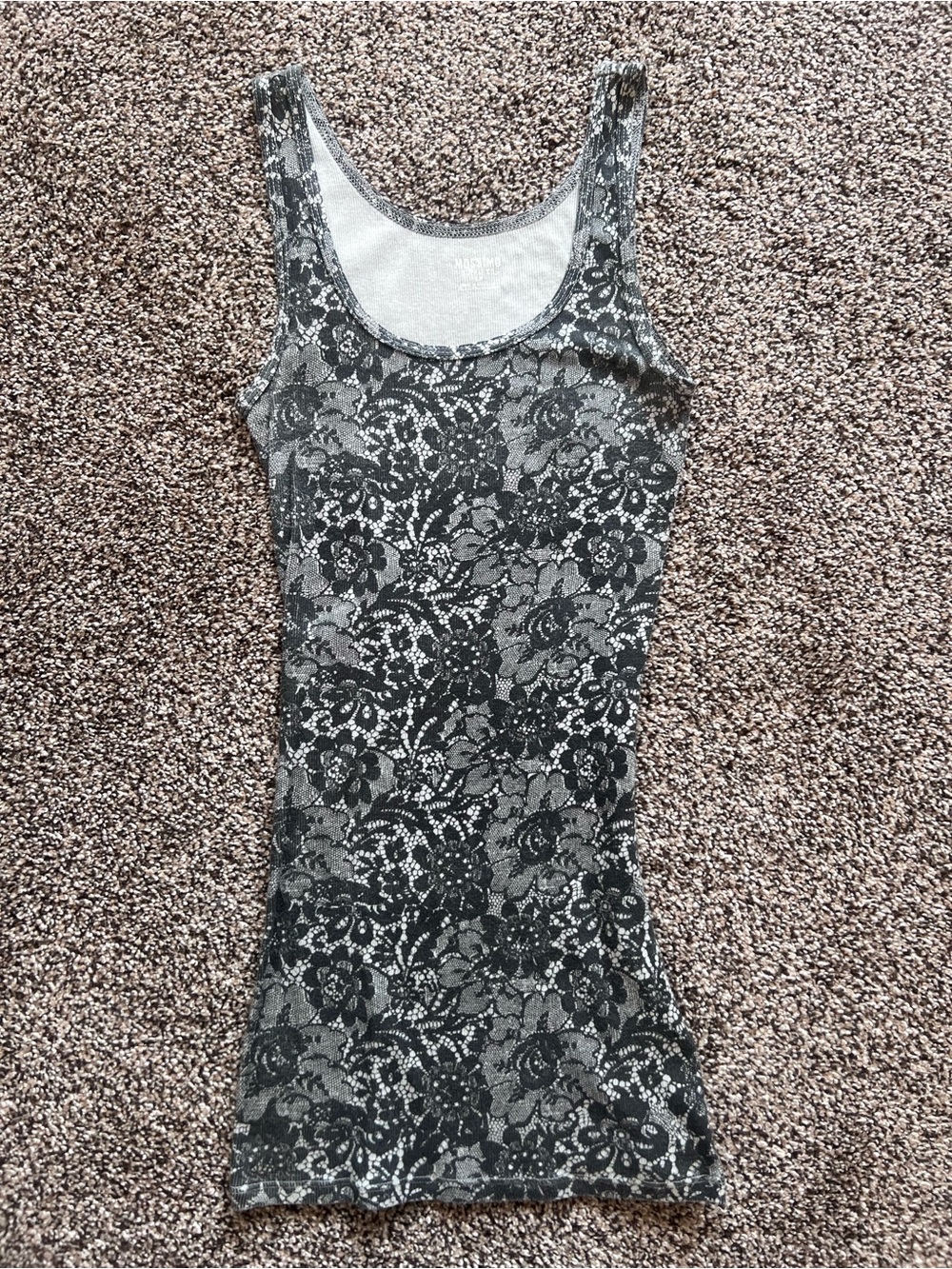 Mossimo Supply Co. Black Lace Overlay Tank